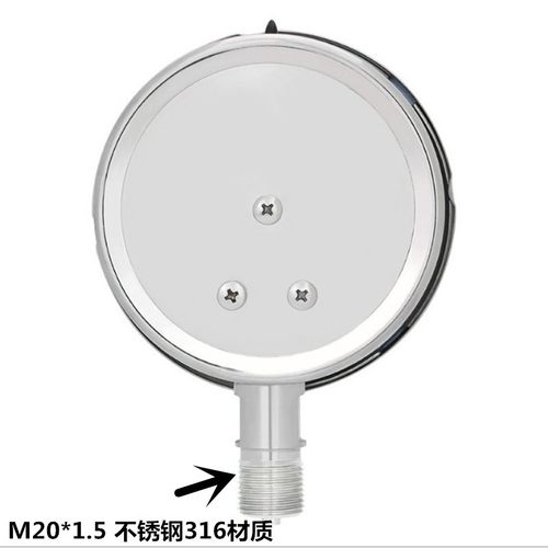 Y100不锈钢耐震压力表 水压油压气压 真空表 YN100BF抗震0-1.6MPA