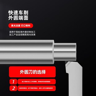 PCD聚晶金刚石外圆刀杆80度车刀头高亮刀片外圆金钢宝石刀石墨刀