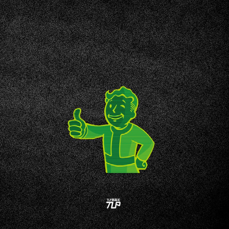 TLP反光贴 辐射小子点赞Fallout4哔哔Vault Pip Boy 游戏防水贴纸