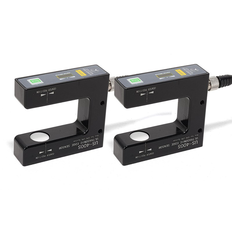 超声波纠偏传感器US-400S透明膜对边分切机电眼U型槽型跟边光电眼