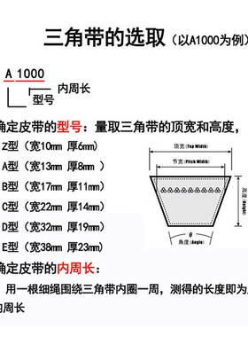进口A型三角皮带A914A940A950A965A980A991A1000A1016A1020A1030