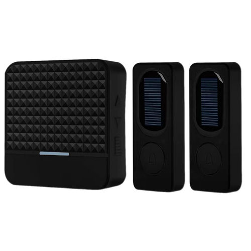 太阳能户外防水智能门铃音乐无线家用遥控电子提示一拖一按钮开关