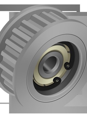 同步带轮S8M24齿两边轴承 涨紧轮 调节导向轮惰轮HTFW24S8M300