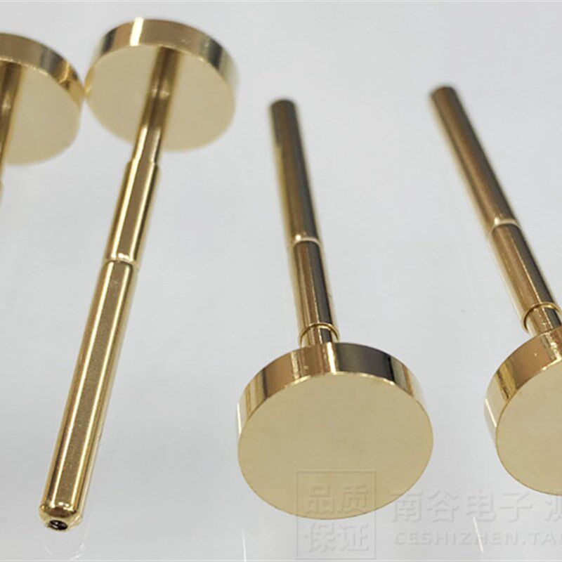 镀金探针 P156/PA156-G 6.0 8.0 10mm大平头 PCB测试针 2.36/34mm