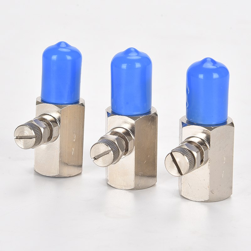 牧歌气动液压 NU-02压力表开关缓冲器 铜制缓冲阀 可调压力表接头