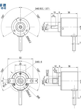 TRD-2T1000BF旋转编码器电机 2T360V 2T1024A 2T2000B AB VH脉冲
