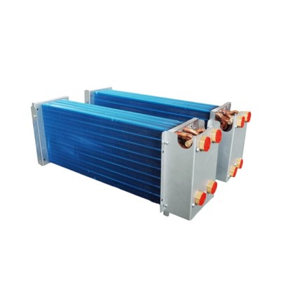 中央空调表冷器铜管冷凝四管制风机盘管水暖空调配件铝翅片冷凝器