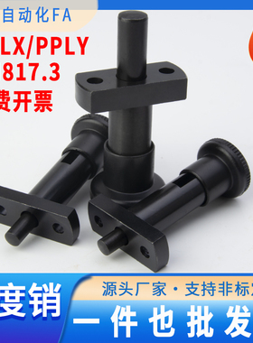 PPLY法兰型旋钮柱塞GN817.3加长螺纹锁紧固定销IPFEX/IPFEY分度销