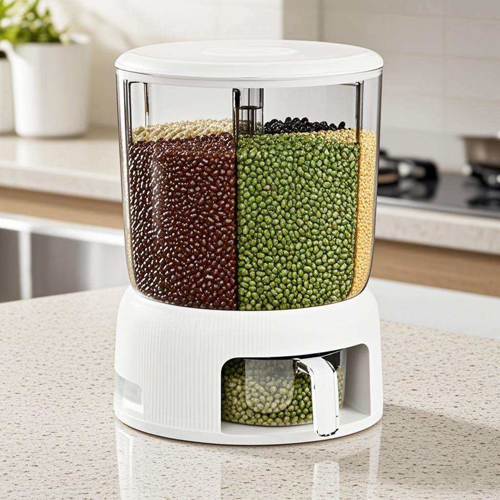 旋转米桶厨房五谷杂粮收纳桶多功能防尘米桶储米缸餐厅柜储存神器,农机/农具/农膜,播种栽苗器/地膜机,淘宝优惠券,粉丝福利购,淘宝优惠卷