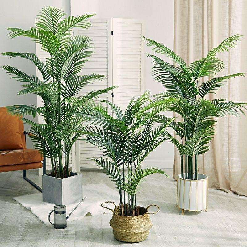 仿真绿植散尾葵盆栽室内大型落地装饰假植物凤尾葵客厅造景摆件树