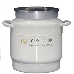 成都金凤 YDS-5-200 大口径液氮生物容器液氮罐5L