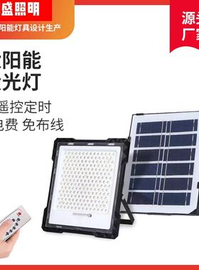 太阳能灯家用户外庭院灯新农村光伏路灯led大功率投光灯IP67防护