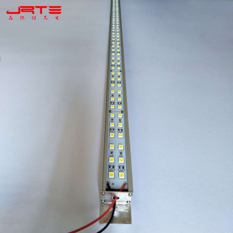 高亮双排LED硬灯条 5050灌胶防水室外照明灯条 低压24V120珠/米