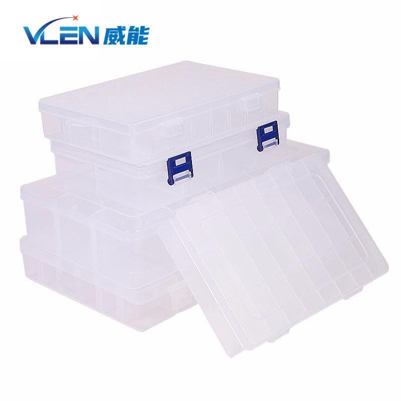 VLEN 零件盒 塑料透明电子元器件分类箱小物件收纳盒 YDM-LJH-01