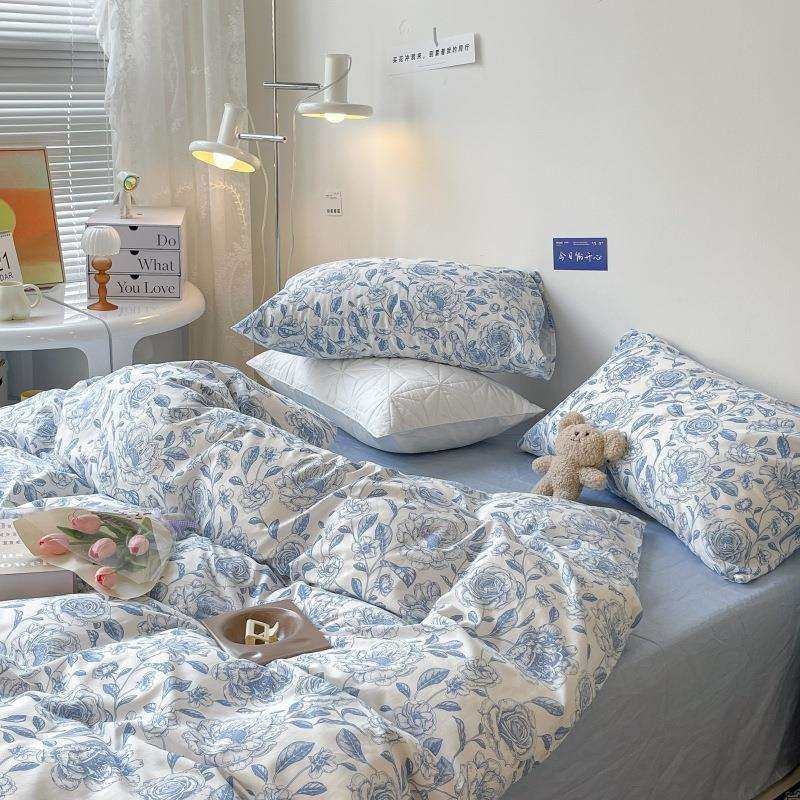 简约手绘小碎花全棉四件套复古田园纯棉被套学生宿舍床上用品,农机/农具/农膜,播种栽苗器/地膜机,淘宝优惠券,粉丝福利购,淘宝优惠卷