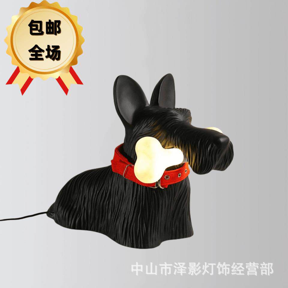 台灯树脂北欧设计师展会摆件床头柜装饰创意简约客厅餐厅书桌灯