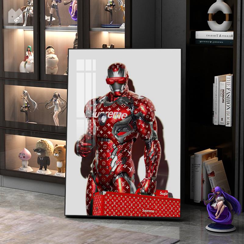 潮流艺术supreme装饰画潮牌美金钞票服装店鞋店挂画客厅卧室壁画