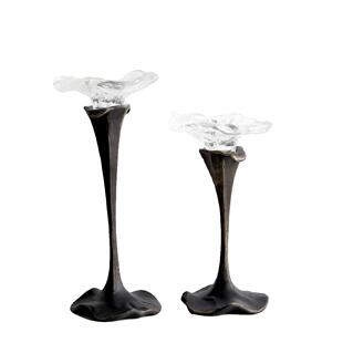 现代轻奢简约金属几何异形创意烛台摆件样板间茶几台面装饰品摆设