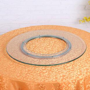 火锅转盘 钢化玻璃圆桌 餐桌空心转盘 中开洞转盘圆桌面带孔