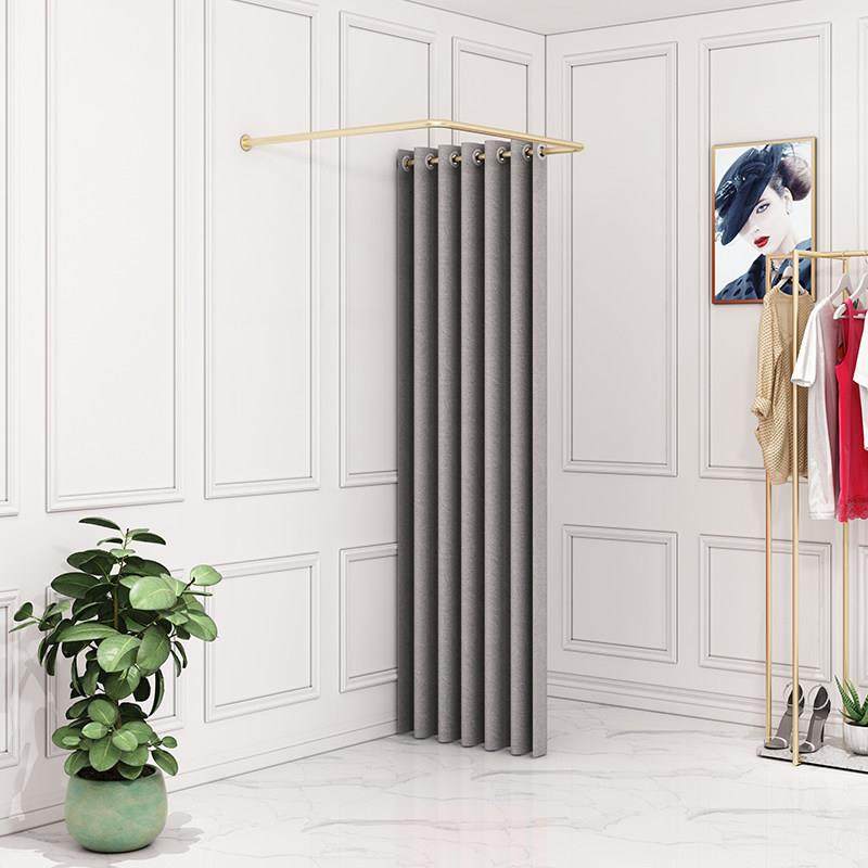 服装店试衣杆简易隔断布帘试衣间U型杆 服装店更衣室门帘试换衣帘,商业/办公家具,移动试衣间,淘宝优惠券,粉丝福利购,淘宝优惠卷