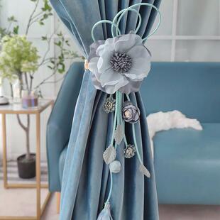 窗帘装饰绑带布置结婚点缀花边吊坠配件饰头扣环固定流苏饰品绑绳