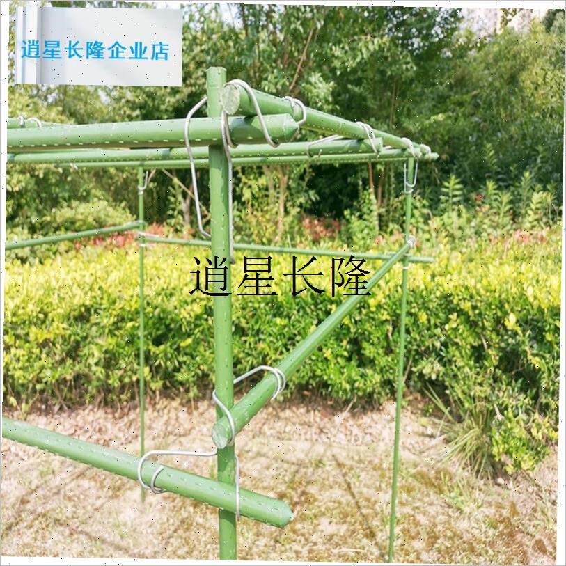 l园艺攀缘藤e包塑钢管配件固定扣支架支柱连接扣弹簧扣家庭种植线