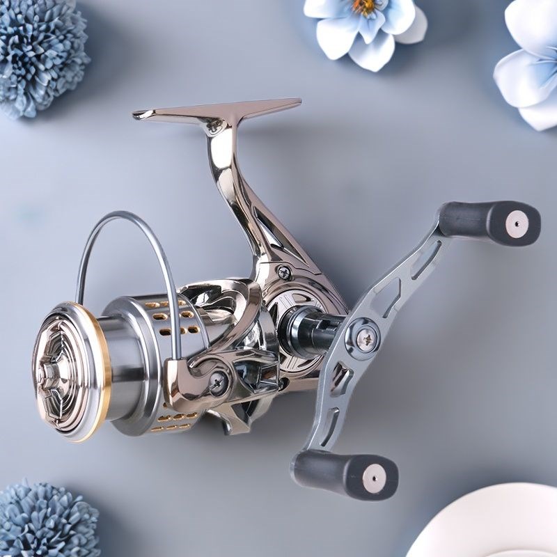 2500 3000渔线轮矶钓轮路亚B纺车轮双摇臂微物渔轮远投鱼线轮鱼轮