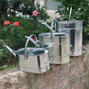 注水桶铁皮桶带盖带 扁桶加厚长嘴g加油桶汽油桶柴油壶手提便携式