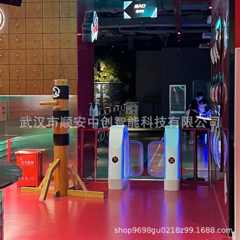 电竞乐园水上世界游乐园烤漆摆闸二维码扫码闸机售票Z检票通道闸