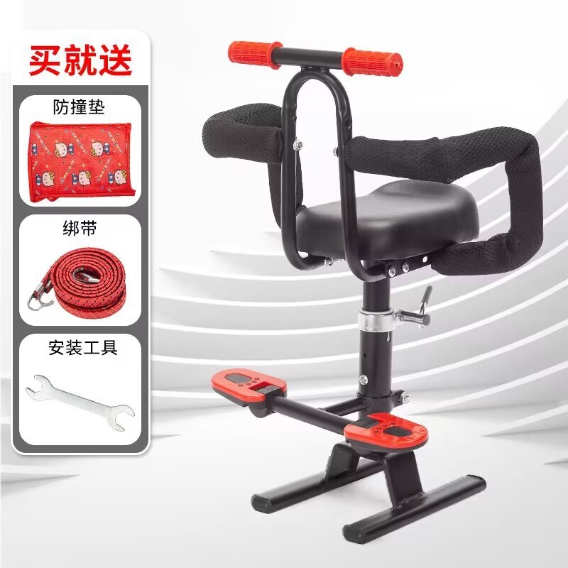 电动车儿童前置座椅通用可升降绑带紧固带前座1到6岁儿童座椅