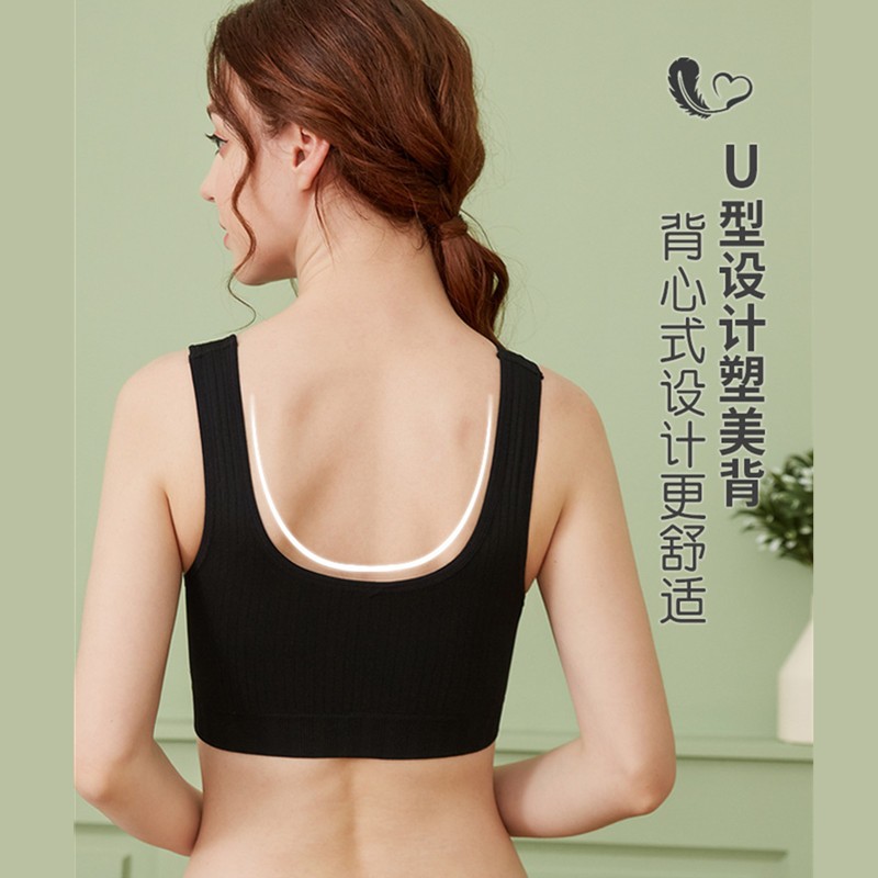 哺乳内衣新款孕妇无钢圈前开扣聚拢胸罩无痕背P心式防下垂喂奶文