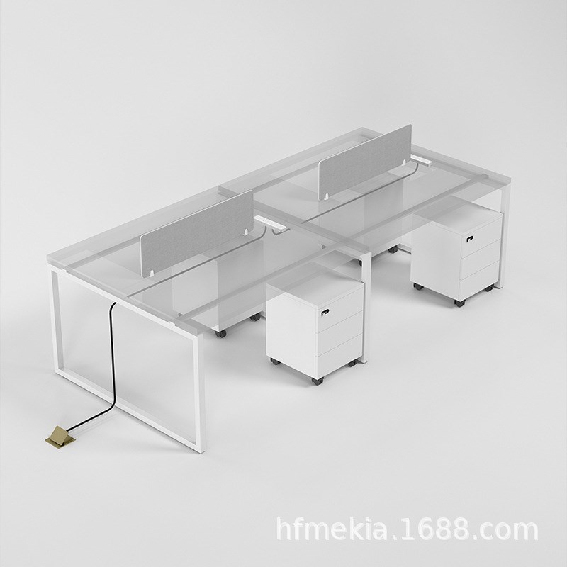 屏风工位职员桌员工办公工位四人六人工位办公室员工位