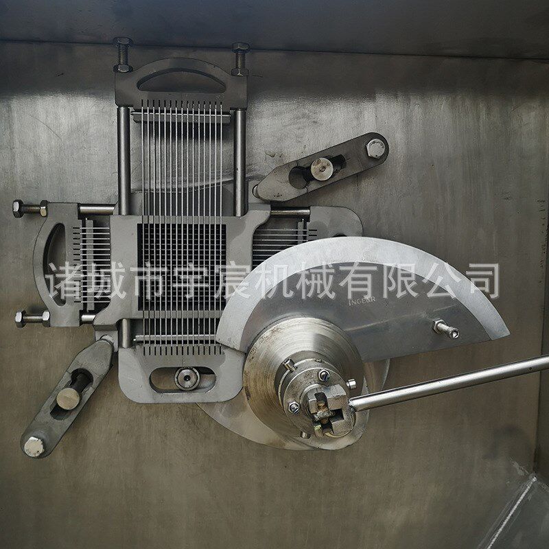 350型香菇胡萝卜切丁机豆腐火腿肠切丁器全自动大型微冻肉切丁机