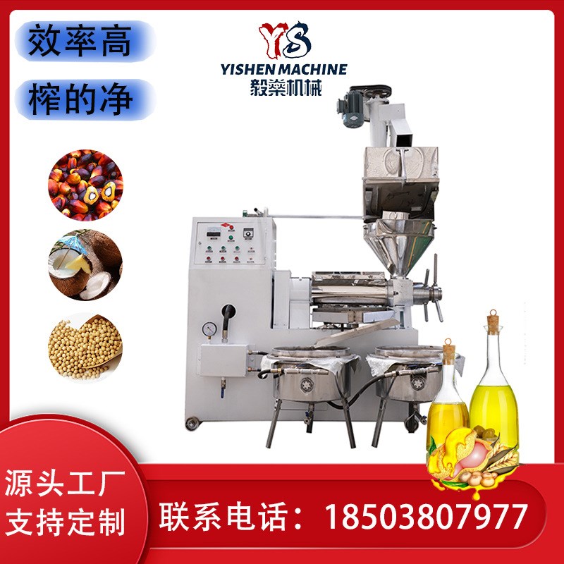 油坊中小型螺旋榨油机 大型花生菜籽油压榨机 全自动不锈钢榨油机