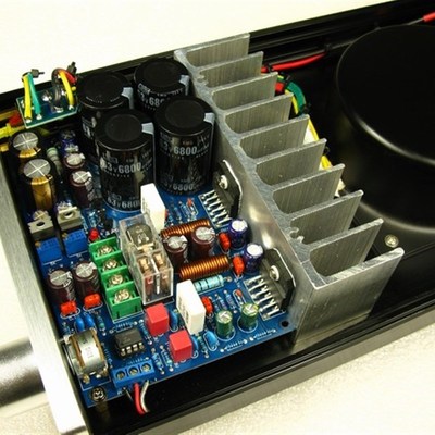 LM833+LM3886功放机(全铝机K箱 独立散热 带保护电路