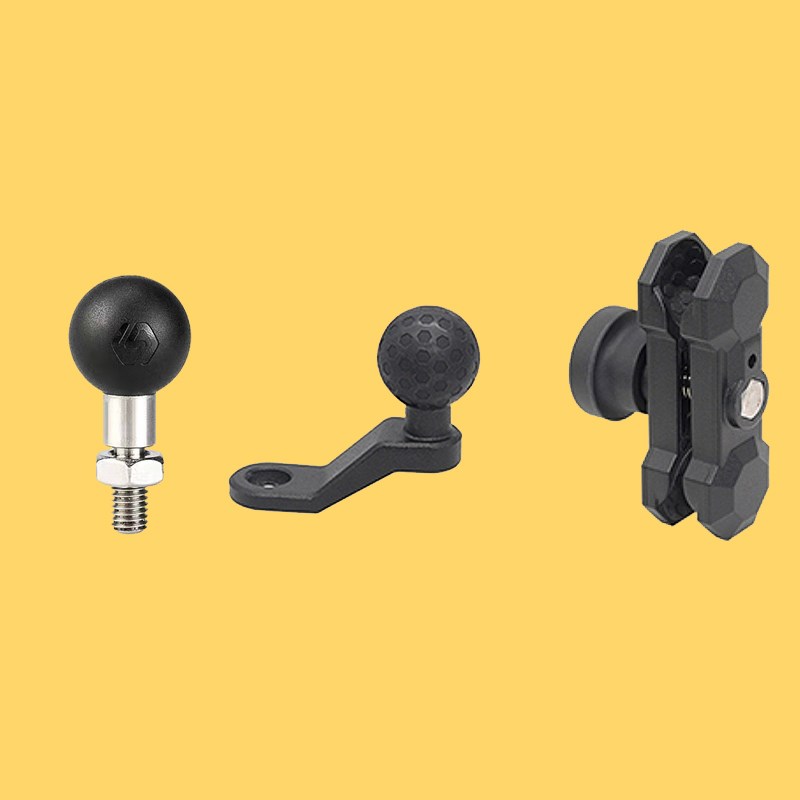 摩托车五匹十玛WUPP恩星手机机支架改装球头配件gopro运动相机架