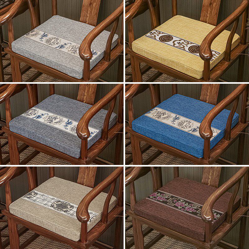 加工定制红木沙发坐垫中式乳胶棕垫座椅椅子实木家具圈椅椅垫餐椅