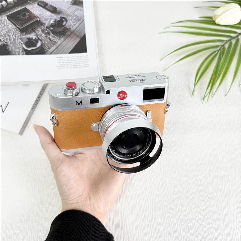 深蓝版复古徕卡相机模型带镜头/别墅摆件/把玩模型/书房展示品