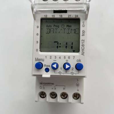 2 Channel Timer可编程时控开关AHC812可编程定时开关220V 16A
