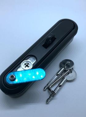 MS892-1A带挂黑色平面锁，电柜门锁，配电柜门锁，网络机箱机柜锁