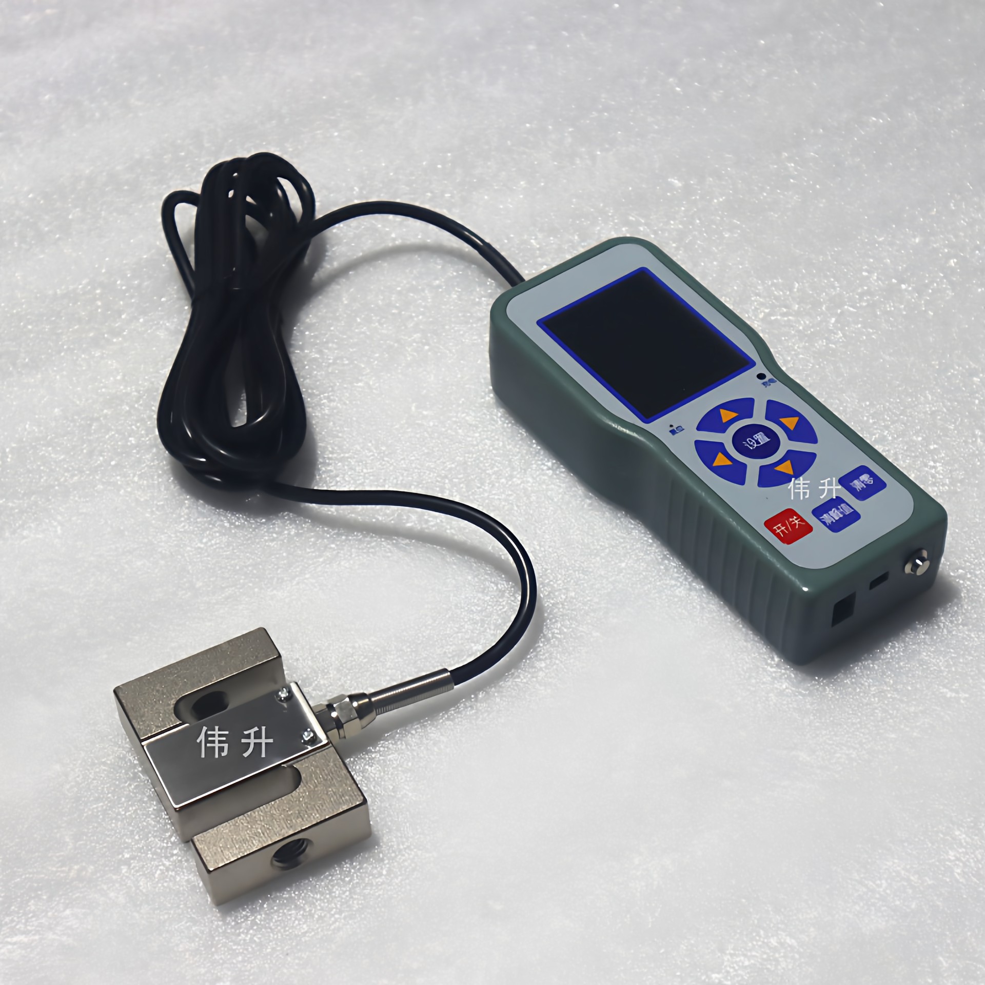 300米远程操作S型数显拉压力计200kN工业级S型传感器20t