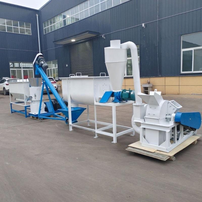 养殖饲料机家用型颗粒饲料机养兔子用平模造料机耐用免研磨调试