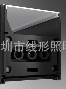 2025新款无缝拼接办公线条灯万向头LTX转角任意旋钮PC罩凌晶罩