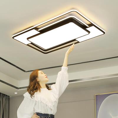 客厅灯简约现代大气长方形led吸顶灯2020年新款灯具组合全屋套餐