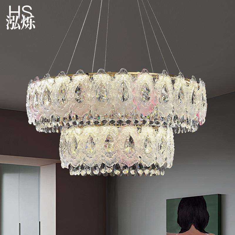 法式轻奢客厅吊灯简约后现代温馨主卧室led灯2025新款网红餐厅灯