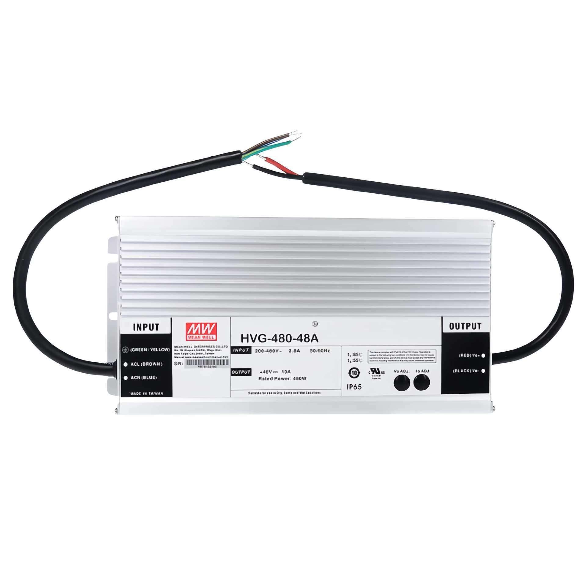 明纬电源 HVG-480-36B 380V输入开关电源防水