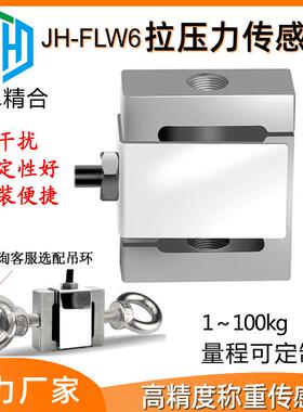 蚌埠精合JH-FLW6微型高精度S型拉压力称重传感器推力拉力压力测力