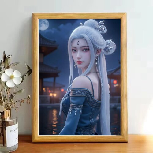王秋儿女神周边木制相框