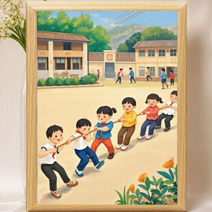 怀旧复古老物件挂画年画童年的回忆玻璃面板相框相片桌面摆台礼物