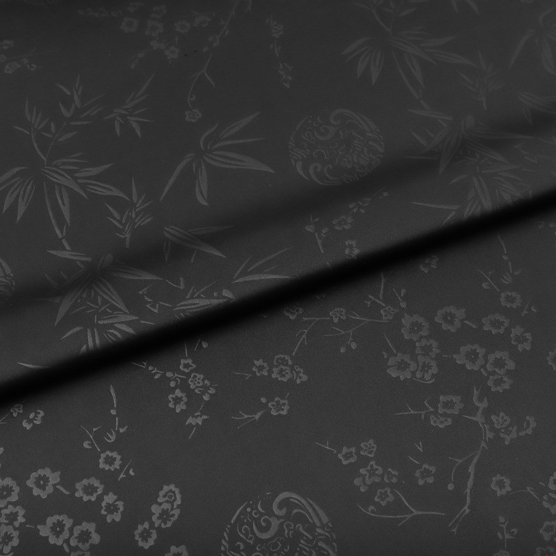 仿醋酸压花缎面布料 国风缎面旗袍汉服色丁布料 春夏冰丝睡衣面料